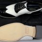 DSQUARED2 SHOES $850 BLACK/WHITE PATENT LEATHER CROC EMBOSSED WINGTIP 7 40e NEW