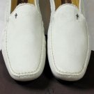 CESARE PACIOTTI SHOES $495 IVORY CANVAS DAGGER ORNAMENTED LOAFERS 11 44 NEW
