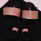 ANN DEMEULEMEESTER SHOES $690 ROSE BROWN DOUBLE STRAP LEATHER SANDALS 11 44e NEW