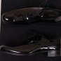 DSQUARED2 SHOES $680 BLACK PATENT LEATHER LOGO HEEL FORMAL DERBY 11 44e NEW