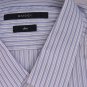 GUCCI SHIRT $495 WHITE/BLACK/BLUE STRIPED OXFORD DRESS SHIRT 16.5/34 42e NEW