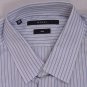 GUCCI SHIRT $495 WHITE/BLACK/BLUE STRIPED OXFORD DRESS SHIRT 16.5/34 42e NEW