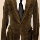 RALPH LAUREN PURPLE LABEL COAT $3195 OLIVE BROWN CORDUROY SPORTJACKET 38 48 NEW