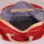 DSQUARED2 BAG $1480 RED CANVAS & BEIGE LEATHER LOGO WEEKENDER CARRY ALL BAG NEW