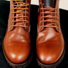 DSQUARED2 SHOES $650 DARK BROWN COWHIDE LACE UP LUG SOLE ANKLE BOOTS 11 44e NEW