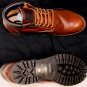 DSQUARED2 SHOES $650 DARK BROWN COWHIDE LACE UP LUG SOLE ANKLE BOOTS 11 44e NEW