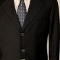 GIORGIO ARMANI SUIT $2840 BLACK RIBBON STRIPE Sp 150s WOOL 3BTN SUIT 42R 52e NEW