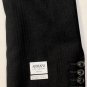 GIORGIO ARMANI SUIT $2840 BLACK RIBBON STRIPE Sp 150s WOOL 3BTN SUIT 42R 52e NEW