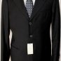 GIORGIO ARMANI SUIT $2840 BLACK RIBBON STRIPE Sp 150s WOOL 3BTN SUIT 42R 52e NEW
