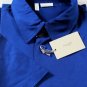 BRIONI POLO $395 ROYAL BLUE COMBED COTTON 3-BTN POLO GOLF SHIRT MED 50e NEW