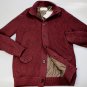 BRUNELLO CUCINELLI SWEATER MERLOT 100%CASHMERE 7BTN NYLON LINED CARD LG 52e NEW