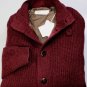 BRUNELLO CUCINELLI SWEATER MERLOT 100%CASHMERE 7BTN NYLON LINED CARD LG 52e NEW