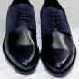 JIMMY CHOO SHOES $975 INK BLUE SUEDE CALFSKIN DEGRADE MILES DERBY 7 40e NEW