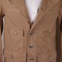 DSQUARED2 COAT $1295 KHAKI BROWN 7-BTN LOGO ORNAMENTED DUSTER JACKET 38 48e NEW
