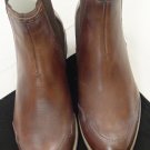 COSTUME NATIONAL SHOES $740 BROWN SIDE GORE CENTER STITCH BOOT 8 41e NEW