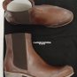 COSTUME NATIONAL SHOES $740 BROWN SIDE GORE CENTER STITCH BOOT 8 41e NEW