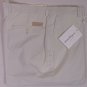 SALVATORE FERRAGAMO PANTS $450 BEIGE 100%COTTON LOGO SUMMER SLACKS 40 56e NEW