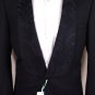 PAUL SMITH COAT $1695 BLACK EMBROIDERED REVERSE LAPEL FORMAL JACKET 40R 50 NEW