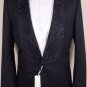 PAUL SMITH COAT $1695 BLACK EMBROIDERED REVERSE LAPEL FORMAL JACKET 40R 50 NEW
