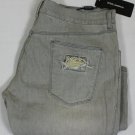 DOLCE & GABBANA JEANS $775 KHAKI WASH LOGO PLATE ORNAMENTED DENIM 34 50e NEW