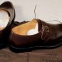 CHURCH'S SHOES $790 DK BROWN BENCHMADE BUCKLED CALFSKIN MONK STRAP 8.5 41.5e NEW