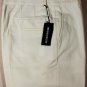 ANN DEMEULEMEESTER PANTS $795 WHITE COTTON CREPE BUTTON FLY SLACKS L 36 52 NEW