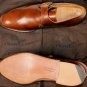 CHURCH'S SHOES $880 CHESTNUT BROWN BENCH MADE BUCKLED MONK STRAP 12.5 45.5e NEW