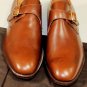 CHURCH'S SHOES $880 CHESTNUT BROWN BENCH MADE BUCKLED MONK STRAP 12.5 45.5e NEW