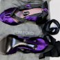 TOM FORD SHOES $1120 PURPLE SATIN NOTCHED TOE ANKLE WRAP SANDAL HEELS 6B 36 NEW
