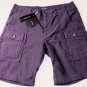 DOLCE & GABBANA SHORTS $620 PURPLE CARGO POCKET BERMUDA WALKING SHORT 34 48e NEW