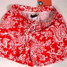 ETRO SWIM TRUNKS $350 RED/WHITE LOGO PAISLEY BEACHWEAR SWIM SHORTS XL 54e NEW
