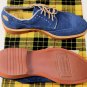 CESARE PACIOTTI SHOES $495 BLUE SUEDE MADISON AVE WINGTIP 308 DERBY 11 44e NEW