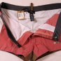 DSQUARED2 SWIM TRUNKS $465 BROWN LOGO ORNAMENTED SWIMSUIT BEACHWEAR SM 48e NEW