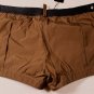DSQUARED2 SWIM TRUNKS $465 BROWN LOGO ORNAMENTED SWIMSUIT BEACHWEAR SM 48e NEW