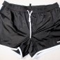 DSQUARED2 SWIM TRUNKS $440 BLACK CONTRAST WHITE LOGO ORNAMENT SWIMSUIT M 50e NEW