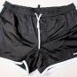 DSQUARED2 SWIM TRUNKS $440 BLACK CONTRAST WHITE LOGO ORNAMENT SWIMSUIT M 50e NEW
