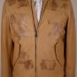 MAISON MARTIN MARGIELA JACKET $2860 TAN BROWN LEATHER BOMBER COAT 38 48e NEW