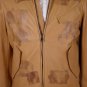 MAISON MARTIN MARGIELA JACKET $2860 TAN BROWN LEATHER BOMBER COAT 38 48e NEW
