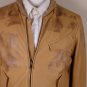 MAISON MARTIN MARGIELA JACKET $2860 TAN BROWN LEATHER BOMBER COAT 38 48e NEW
