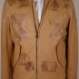 MAISON MARTIN MARGIELA JACKET $2860 TAN BROWN LEATHER BOMBER COAT 38 48e NEW