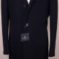 LANVIN JACKET $2725 NAVY 3-BTN WOOL SCALLOPED SHOULDER SEAM TOPCOAT 42 52 NEW