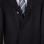 JOHN VARVATOS JACKET $1695 BLACK WOOL HOODED QUILTED 4-BTN HEAVY COAT 46 56e NEW