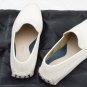 SUTOR MANTELLASSI SHOES $595 IVORY PEBBLED SOLE HANDMADE PENNY DRIVERS 9 42e NEW