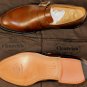 CHURCH'S SHOES $790 BROWN BENCH MADE BUCKLED CALFSKIN MONK STRAP 11 44e NEW
