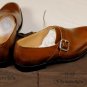 CHURCH'S SHOES $790 BROWN BENCH MADE BUCKLED CALFSKIN MONK STRAP 11 44e NEW