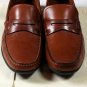 SALVATORE FERRAGAMO SHOES BROWN LOGO EMBOSSED PENNY VAMP LOAFER 12 D 45e NEW