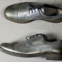 MAISON MARTIN MARGIELA SHOES $790 SILVER TREATED LEATHER CAPTOE DERBY 7 40e NEW
