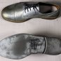 MAISON MARTIN MARGIELA SHOES $790 SILVER TREATED LEATHER CAPTOE DERBY 7 40e NEW