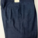 BRIONI PANTS $1060 DARK BLUE SUPER 130's WOOL HANDMADE CORTINA SLACKS 42 58e NEW