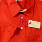 BRIONI POLO $495 MELON RED LINEN COLLAR 3BTN COTTON POLO GOLF SHIRT L 52e NEW